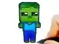 Gêm Paentio Hawdd ar gyfer Plant Mineblox ar-lein