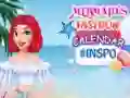 Gêm Calendr Ffasiwn Mermaids #Ysbrydoliaeth ar-lein