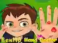 Gêm Ben10 Meddyg Dwylo ar-lein