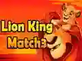 Gêm Y Brenin Llew Match3 ar-lein