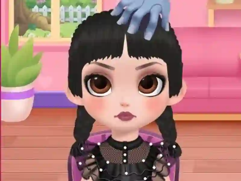 Gêm Salon gwallt a gwisgo i fyny merch ar-lein