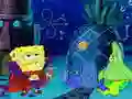 Gêm Puzzle Halloween SpongeBob ar-lein