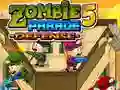 Gêm Amddiffyn Y Parade Zombi 5 ar-lein