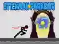 Gêm Stickman Parkour ar-lein