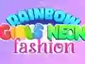 Gêm Ffasiwn Neon Merched'r Enfys ar-lein Gêm Ffasiwn Neon Merched'r Enfys ar-lein
