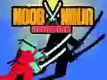 Gêm Noob Ninja Gwaradwr ar-lein