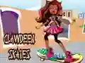 Gêm Clawdeen yn sglefrio ar-lein