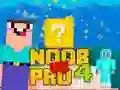 Gêm Noob yn erbyn Pro 4 Bloc Lwcus ar-lein Gêm Noob yn erbyn Pro 4 Bloc Lwcus ar-lein