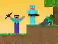 Gêm Noob yn erbyn Pro: Apocalyps Zombi ar-lein