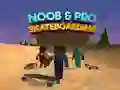 Gêm Noob a Pro Skateboarding ar-lein