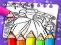 Gêm Llyfr lliwio Cinderella ar-lein Gêm Llyfr lliwio Cinderella ar-lein