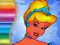 Gêm Llyfr lliwio i Cinderella ar-lein