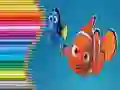 Gêm Llyfr lliwio ar gyfer Chwyddo Nemo ar-lein