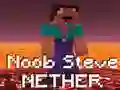 Gêm Noob Steve Nether ar-lein Gêm Noob Steve Nether ar-lein