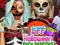 Gêm BFF Paentio Wyneb Halloween ar-lein Gêm BFF Paentio Wyneb Halloween ar-lein
