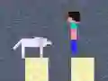 Gêm Minicraft: Antur Steve a'r Blaidd ar-lein