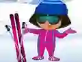 Gêm Dora: Wisgo Ar Ski ar-lein Gêm Dora: Wisgo Ar Ski ar-lein