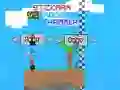 Gêm Stickman yn erbyn Noob Morthwyl ar-lein Gêm Stickman yn erbyn Noob Morthwyl ar-lein