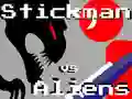 Gêm Stickman yn erbyn estroniaid ar-lein Gêm Stickman yn erbyn estroniaid ar-lein