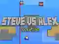 Gêm Steve yn erbyn Alex: Dyn Roced ar-lein