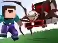 Gêm Noob yn erbyn Trên Spider ar-lein