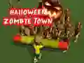 Gêm Tref Zombie Halloween ar-lein