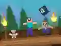 Gêm Noob: Surviving yn Terraria ar-lein