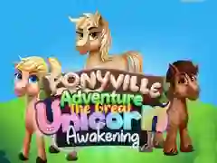 Gêm Antur Ponyville: Y Cyffwrdd Mawr o'r Uncorn ar-lein