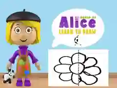 Gêm Byd Alice: Dysgu i ddarlunio ar-lein