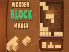 Gêm Mania Cblokiau Pren ar-lein