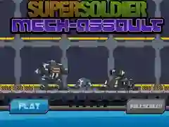 Gêm Ymosod Mech Super Ryfelwr ar-lein