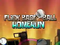 Gêm Flick Baseball Super Home Run ar-lein