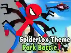 Gêm Brwydr yn y Parc Tematig Spiderlox ar-lein