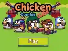 Gêm Cystadleuaeth Zombie Cyw Iâr ar-lein