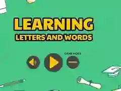 Gêm Dysgu Letters a Geiriau ar-lein