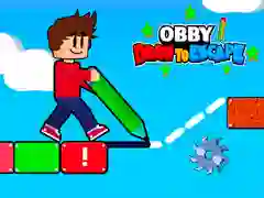 Gêm Obby Ddrawer i ddianc ar-lein