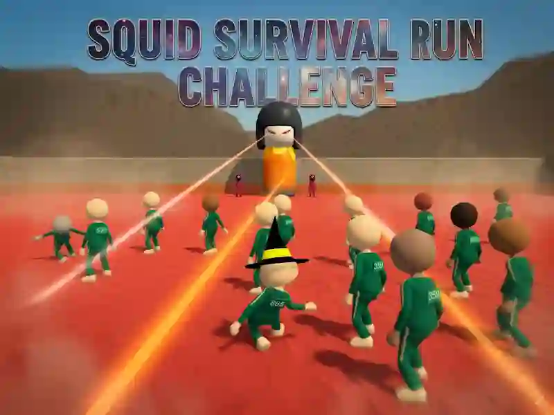 Gêm Squid Survival Run Challenge ar-lein