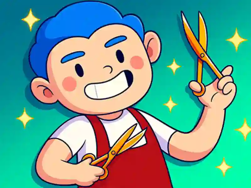 Gêm Siop Barbwr Idle ar-lein