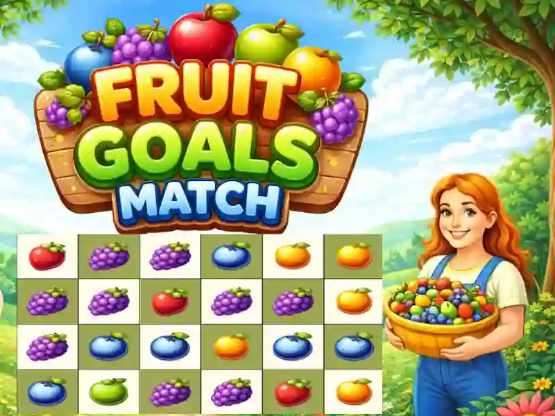 Gêm Fruit Goals Match ar-lein