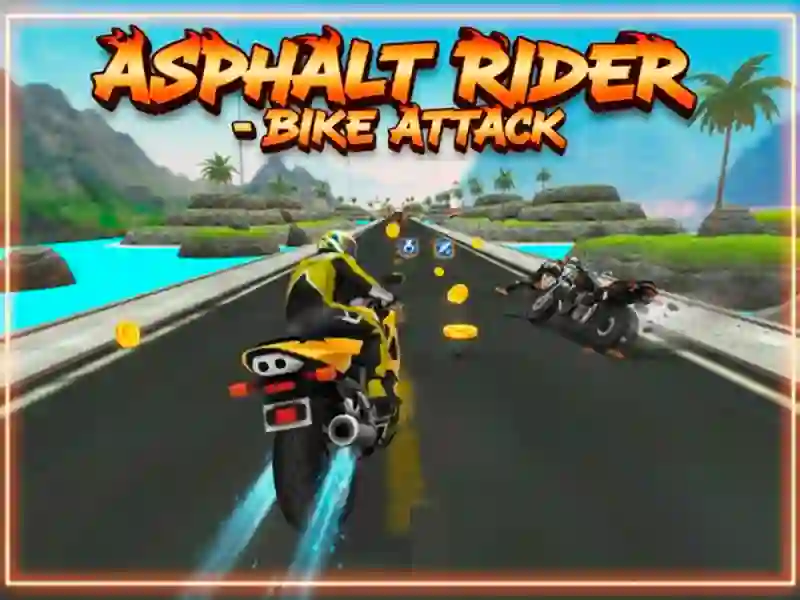 Gêm Asphalt Rider — Ymosodiad Beic ar-lein
