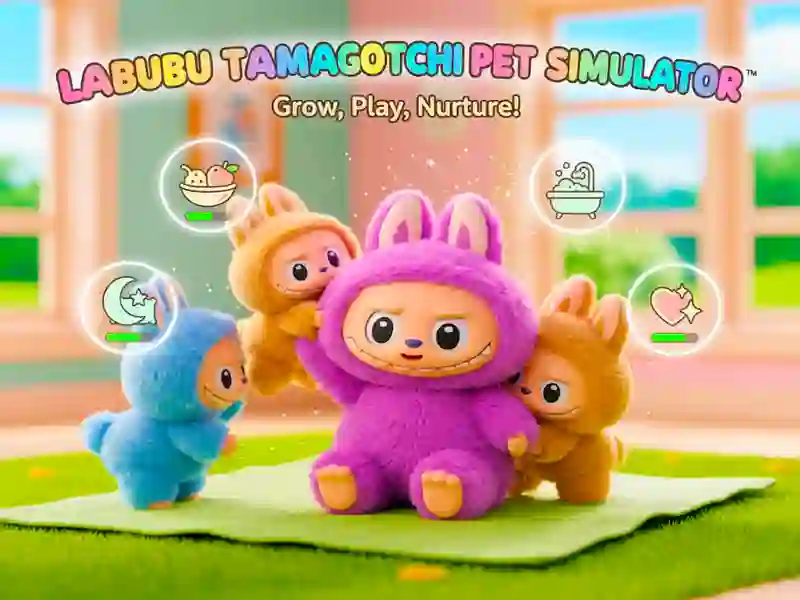 Gêm Efelychydd Anifeiliaid Anwes Labubu Tamagotchi ar-lein