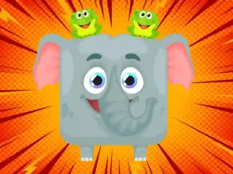 Gêm Jelly-B-Selly. Gwneud yr eliffant ar-lein