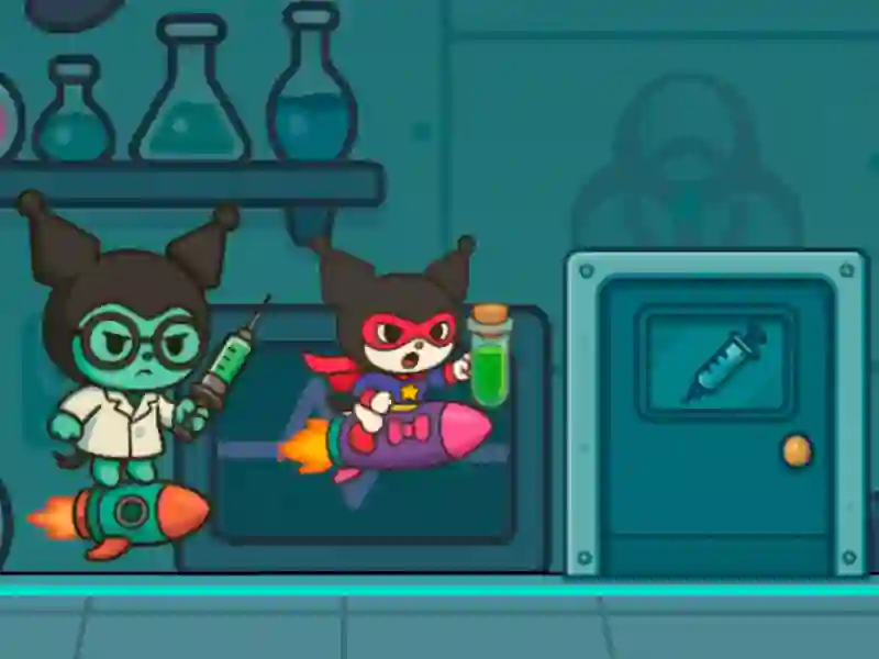 Gêm Kitty Kuro Lab Dianc ar-lein