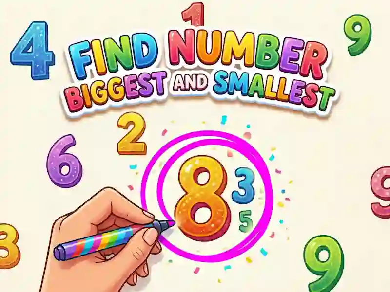 Gêm Find Number Biggest and Smallest ar-lein
