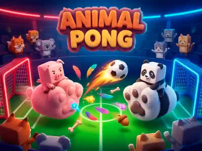 Gêm Animal Paws Pong ar-lein