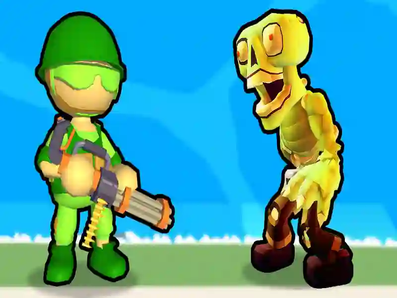 Gêm Dinistrio Stickman Zombie ar-lein