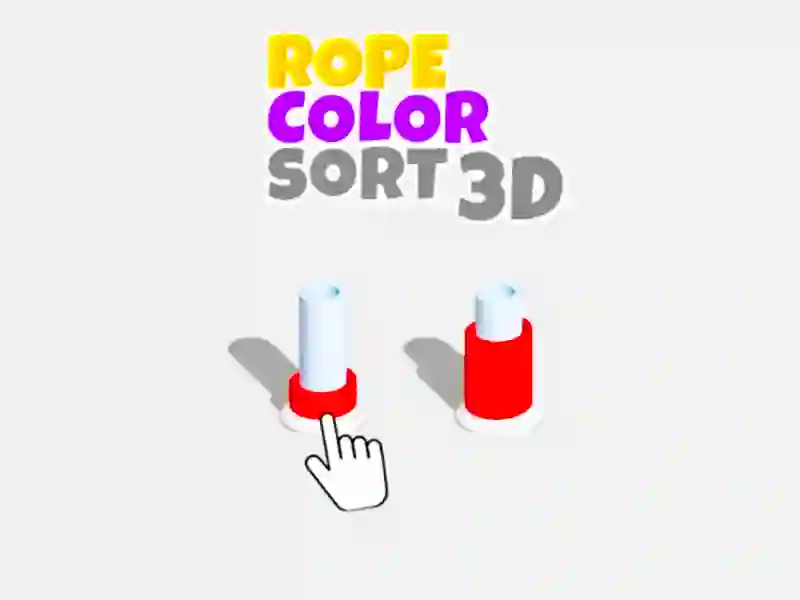 Gêm Trefnu lliw rhaff 3D ar-lein Gêm Trefnu lliw rhaff 3D ar-lein
