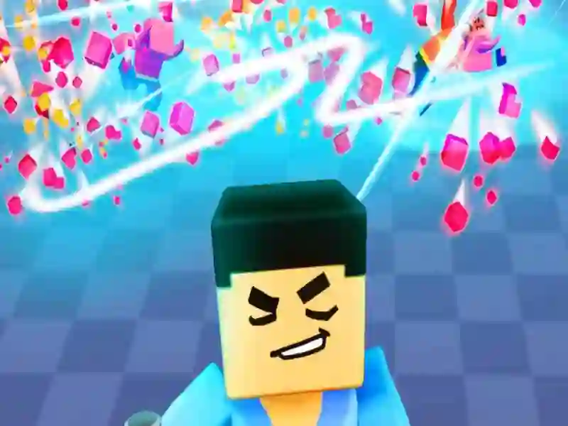 Gêm Gladiator bloc 3D: tynnu cleddyf ar-lein