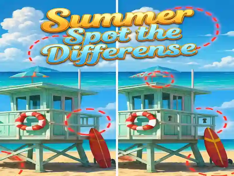 Gêm Summer Spot the Differense ar-lein