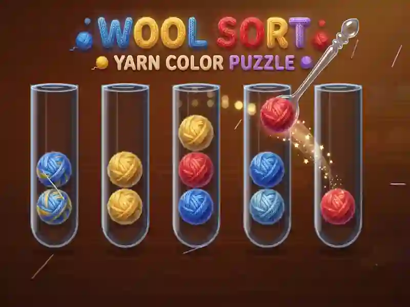 Gêm Wool Sort Yarn Color Puzzle ar-lein
